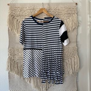 Loewe Asymmetrical Fringe Multi-Stripe Shirt